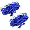 Segbeauty Hair Scalp Brush, Segbeauty 2Pcs Palm Massager Shampoo Brushes, Men Beard Comb Scalp Scrubber Floriated Shower Comb For Washing Hair, Pet Shower Grooming, Salon, Travel view 1