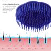 Segbeauty Hair Scalp Brush, Segbeauty 2Pcs Palm Massager Shampoo Brushes, Men Beard Comb Scalp Scrubber Floriated Shower Comb For Washing Hair, Pet Shower Grooming, Salon, Travel view 3