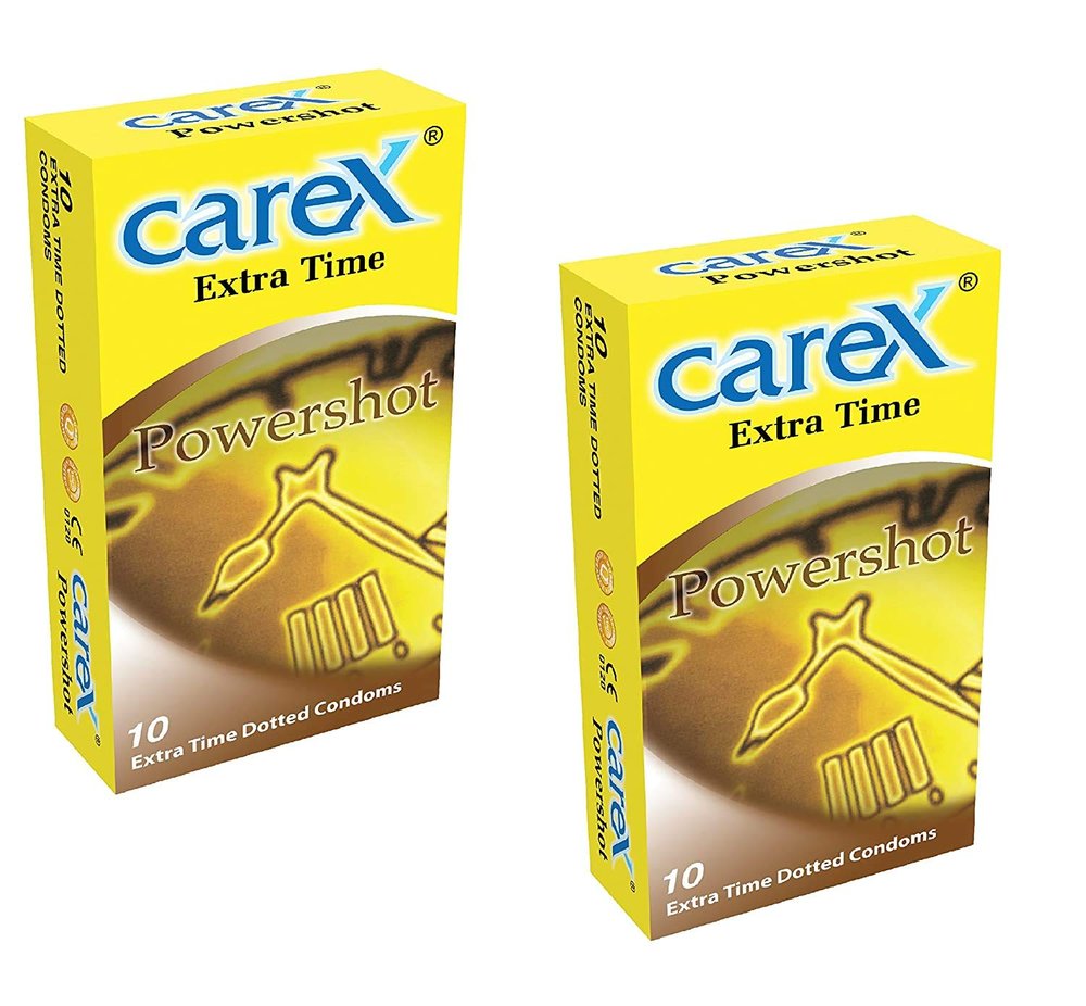 PAAX Carex Powershot 10 Extra Time Dotted Condoms