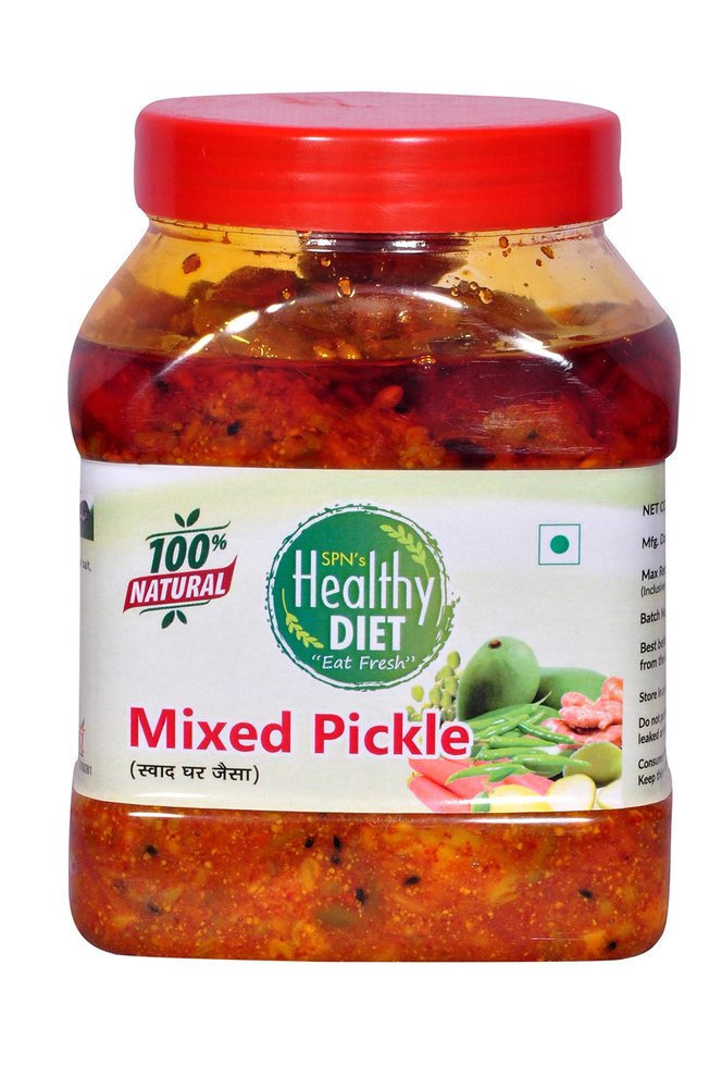 Healthy Diet Organic Mix Achar Pickle Home Made Ma ke Hath se Bnaya Hua Healthy and Fresh Testy for Whole Family, Good Source of Energy Eat Daily ||Mouth-Watering Mother Made Love(1-KG)