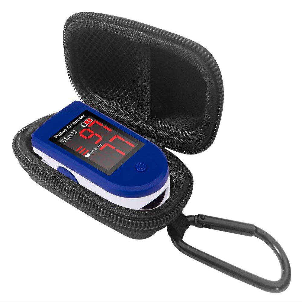 DailyU Travel Case for Zacurate Fingertip Pulse Oximeter Blood Oxygen Saturation Monitor Sapphire Blue(CASE ONLY)