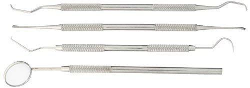 BSI Dental Hygiene Kit For Home Use Calculus and Plaque Remover Set Tartar Scraper, Scaler Instrument, Tooth Pick, Mouth Mirror Effective Teeth Cleaning Tools to Maintain High Oral Care