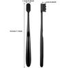 8 Pieces Soft Toothbrush Micro Nano Extra Soft Bristles Manual Soft Toothbrush with 20,000 Bristles for Teeth Oral Gum Recession Adults Kids Child (Black with Black Bristle) view 2