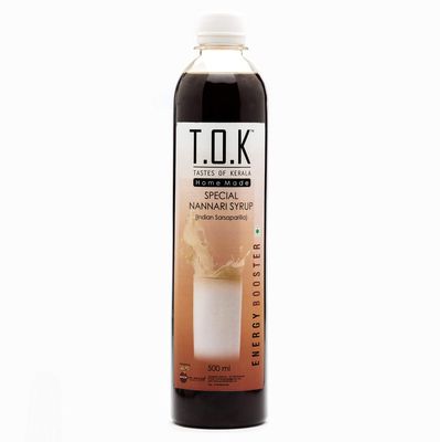 Anchery Drugs TOK (Tastes Of Kerala) Nadan Naruneendi | Nanari | Indian Sarsaparilla Syrup, Immunity Booster (Pack of 2)