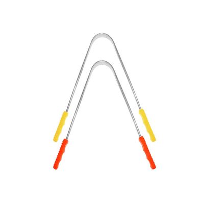 Jaravik Steel Tongue Cleaner Scraper with Multicolour Handle Pack of 2