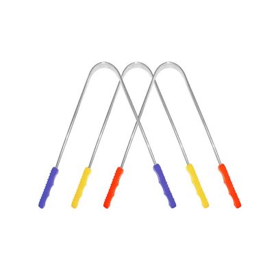 Jaravik Steel Tongue Cleaner Scraper with Multicolour Handle Pack of 3