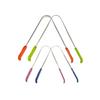 Jaravik Steel Tongue Cleaner Scraper with Multicolour Handle Pack of 4 view 1