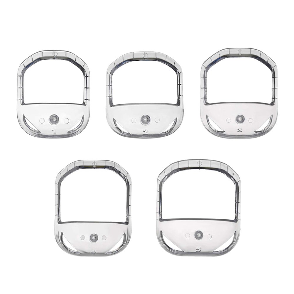 5Pcs/lot Salon Mustache Beard Styling Template Beard Shaper Goatee Mustache Grooming Tool