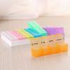 Anjetan 7PCS Weekly Pill Organizer Set Airtight Divided Large 7 Day Week Pill Box Vitamin Container with Case Divided Pill Container view 2