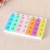 Anjetan 7PCS Weekly Pill Organizer Set Airtight Divided Large 7 Day Week Pill Box Vitamin Container with Case Divided Pill Container view 4