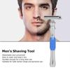 Double Edge Safety Razor Stainless Steel Manual Shaving Razor Long Handle Traditional Razor view 2