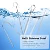 Tongue Scraper Set Stainless Steel Teeth Cleaner Tongue Scrapers Mouth Mirrors for Adults Set of 5 Teeth Cleaning Tools Oral Care Kit view 4