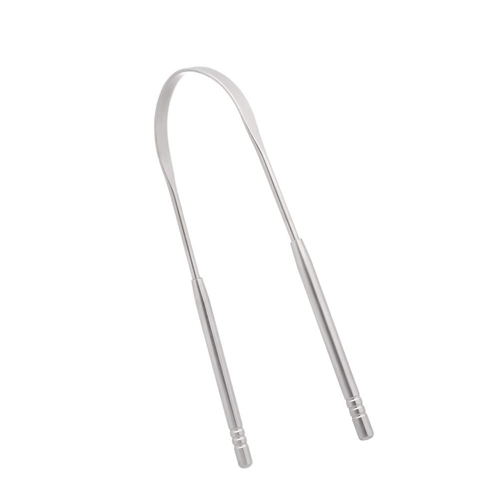 Tongue Scraper Stainless Steel Cleaner Fresh Breath Cleaning Coated Tongue Toothbrush Dental Oral Hygiene Care Tools