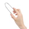 Tongue Scraper Stainless Steel Cleaner Fresh Breath Cleaning Coated Tongue Toothbrush Dental Oral Hygiene Care Tools view 3