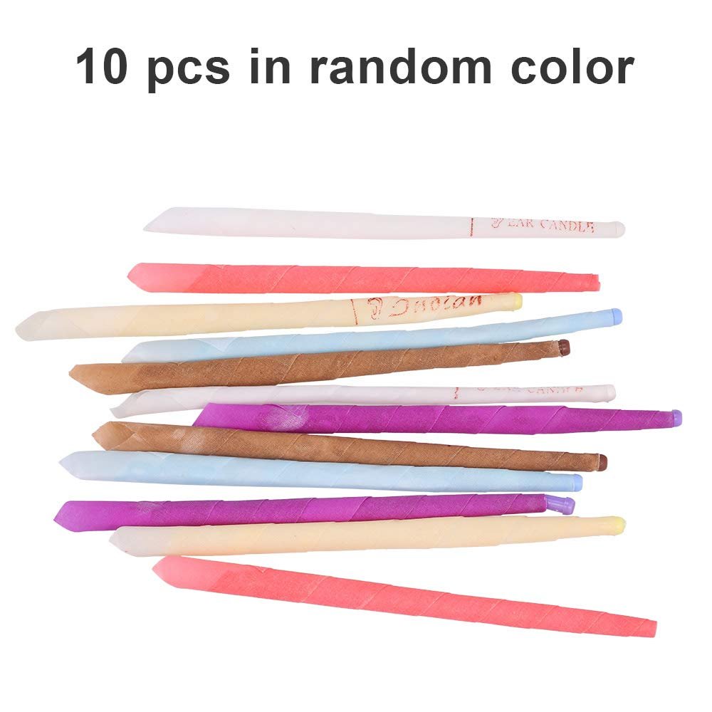 10pcs Fragrance Ear Candles Healthy Care Natural Ingredients Ear Treatment Ear Wax Removal Cleaner Ear Coning Treatment