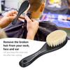 Beard Brush Barber Beard Styling Cleaning Brush Neck Duster Brush with Soft Fiber Wooden Handle for Men Beard Styling view 2