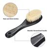 Beard Brush Barber Beard Styling Cleaning Brush Neck Duster Brush with Soft Fiber Wooden Handle for Men Beard Styling view 4