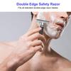 Double Edge Safety Razor Butterfly Open Mens Shaving Razor Classic Manual Shaver for Men Face Cleaning view 2