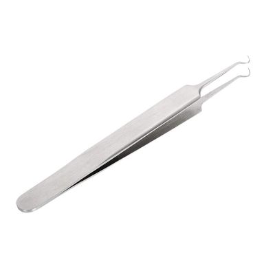 Bend Curved Blackhead Acne Clip Tweezer Stainless Steel Pimple Comedone Remover Facial Skin Cleaning Tool