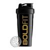 Boldfit Bold Gym Shaker Bottle 700ml, Bottles For Protein Shake 100% Leakproof Guarantee Protein Shaker/Sipper, Ideal For Protein, Pre Workout And BCAAs & Water BPA Free Material,Plastic,Black view 1