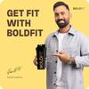 Boldfit Bold Gym Shaker Bottle 700ml, Bottles For Protein Shake 100% Leakproof Guarantee Protein Shaker/Sipper, Ideal For Protein, Pre Workout And BCAAs & Water BPA Free Material,Plastic,Black view 2