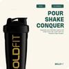 Boldfit Bold Gym Shaker Bottle 700ml, Bottles For Protein Shake 100% Leakproof Guarantee Protein Shaker/Sipper, Ideal For Protein, Pre Workout And BCAAs & Water BPA Free Material,Plastic,Black view 3