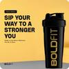 Boldfit Bold Gym Shaker Bottle 700ml, Bottles For Protein Shake 100% Leakproof Guarantee Protein Shaker/Sipper, Ideal For Protein, Pre Workout And BCAAs & Water BPA Free Material,Plastic,Black view 4