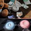 Anjetan Round Pill Organizer 4 Grids Circle Daily Airtight Pill Box for Pill Vitamin Containers Pill Organizer view 2
