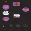 Anjetan Round Pill Organizer Airtight 4 Grids Daily Pill Box Pill Container for Pill Divided Pill Organizer Circle Pill Container view 4