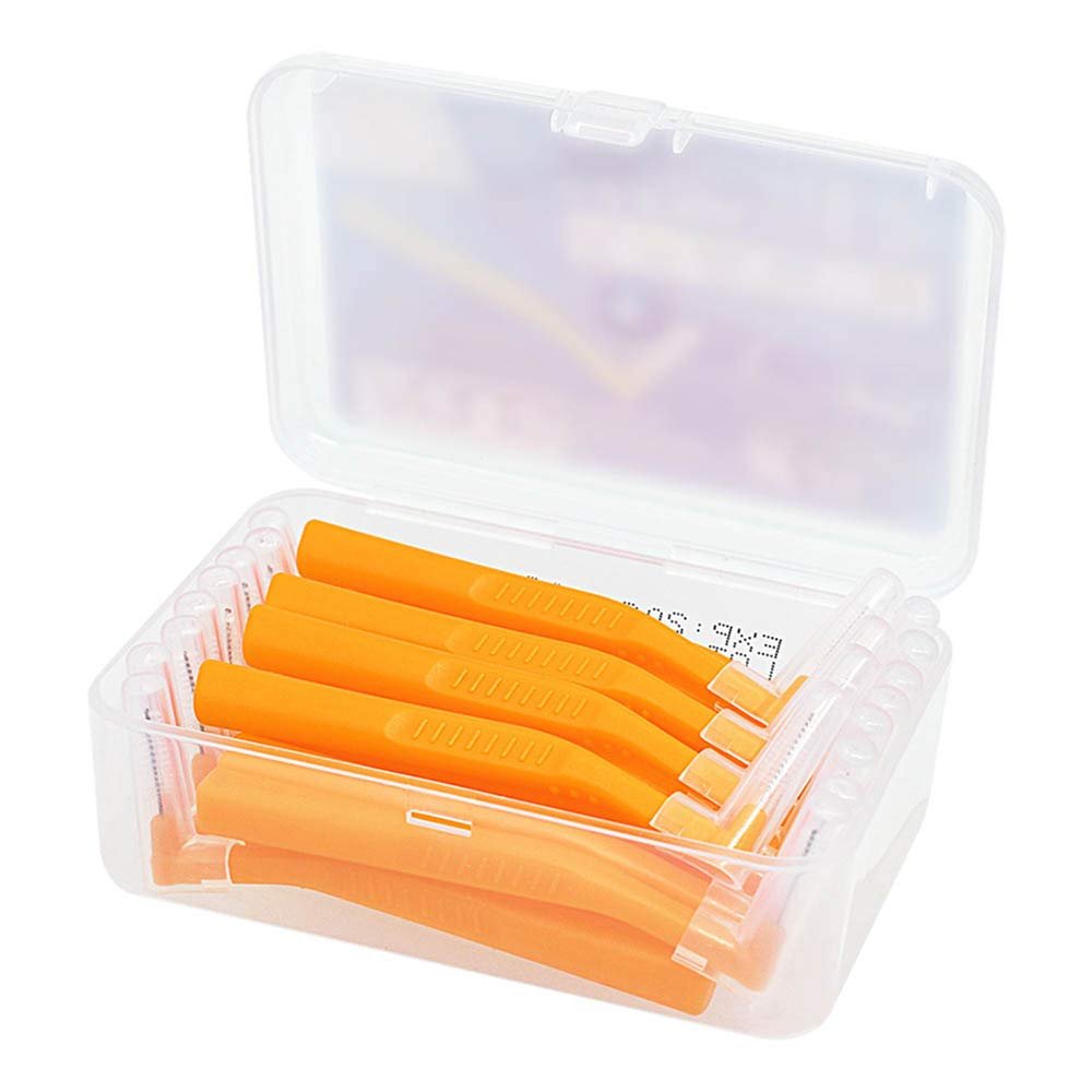 20Pcs Interdental Brushes L Shaped Dental Floss Interdental Cleaner Orthodontic Teeth Brush Toothpick Oral Care Tool