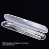 2Pc Stainless Steel Eyelash Extension Tweezers Straight Curved Tip Eyelash Tweezers for Eyelash Extension Applications with Storage Box view 3