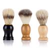Men's Beard Shaving Brush Barber Salon Men Facial Beard Cleaning Grooming Appliance Shave Tool Razor Brush with Wood Handle view 2