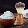 Men's Beard Shaving Brush Barber Salon Men Facial Beard Cleaning Grooming Appliance Shave Tool Razor Brush with Wood Handle view 3