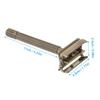 Double-Edged Safety Razor with Long Handle & Razor Holder Butterfly Open Razor Clean Shaving Razor for Men view 2
