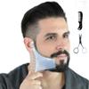 Beard Comb Multi-Liner Beard Shaper Template Comb Scissors Kit Goatee Mustache Grooming Tool view 2