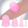 4pcs 4 Sizes Silicone Massage Cup Facial Cupping Cup Vacuum Cupping Face Eye Care Treatment view 4