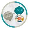 Anjetan Round Pill Organizer 6 Grids Daily Airtight Circle Pill Storage Case for Pill Airtight Pill Box Vitamin Containers Round Pill view 3