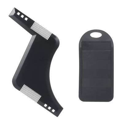 Beard Shaper with Inbuilt Comb & Silicone Blade Sharpener Shaping & Styling Tool Beard Guide Shaper Stencil & Razor Blade Sharpener Works with Beard Razor for Beard & Facial Hair Grooming