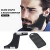 Beard Shaper with Inbuilt Comb & Silicone Blade Sharpener Shaping & Styling Tool Beard Guide Shaper Stencil & Razor Blade Sharpener Works with Beard Razor for Beard & Facial Hair Grooming view 2