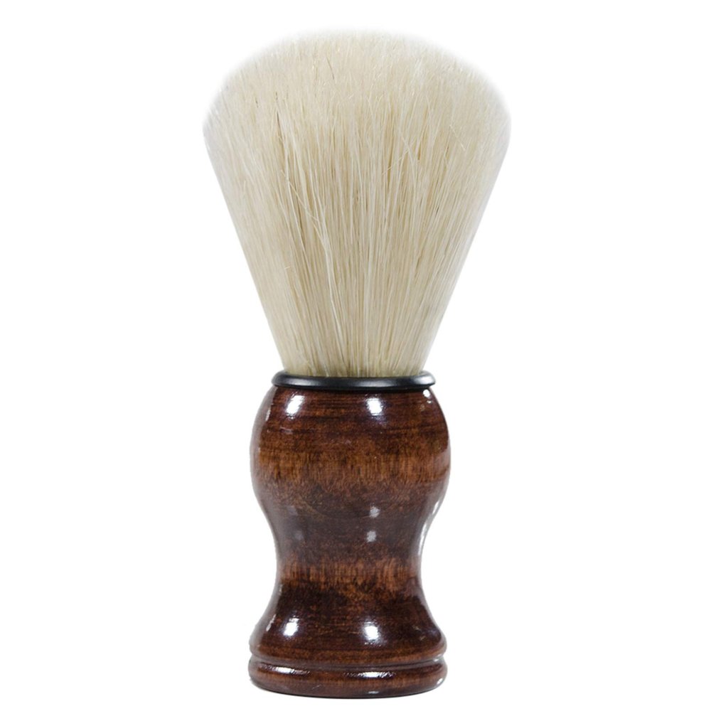 Men's Beard Shaving Brush Barber Salon Men Facial Beard Cleaning Grooming Shave Tool Razor Brush with Wood Handle