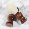 Men's Beard Shaving Brush Barber Salon Men Facial Beard Cleaning Grooming Shave Tool Razor Brush with Wood Handle view 2