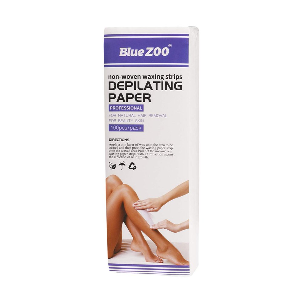 Blue Zoo 100pcs/bag Non-Woven Waxing Strips Depilating Papers Hair Remove Wax Paper Hair Removal Accessories