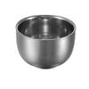 Men's Silver Stainless Steel Shaving Bowl Barber Beard Razor Cup Male Face Cleaning Soap Mug Tool Set view 2