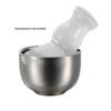 Men's Silver Stainless Steel Shaving Bowl Barber Beard Razor Cup Male Face Cleaning Soap Mug Tool Set view 4