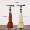 Razor Shaving Kit Double Edge Safety Razor with Stand Aluminum Alloy Handle Manual Beard/Mustache Removal Tool Kit view 2