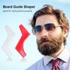 Beard Guide Shaper Double-Edged Beard Shaping Tool for Beard Styling Shaping Template Works with Any Beard Razor Electric Trimmers or Clippers view 3