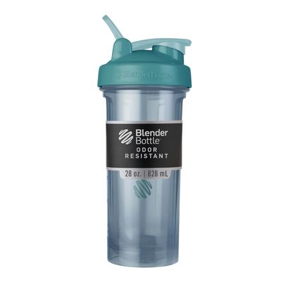 BlenderBottle Shaker Bottle Pro Series Perfect for Protein Shakes and Pre Workout, 28-Ounce, Cerulean Blue
