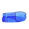 DEBIK transparent Medicine Pill Case Tablet Cutter Splitter Divide Safe Storage Compartment Box, Cuts Pills, Vitamins, Tablets, Stainless Steel Blade, Travel Sized, Multicolor- (Pack of 1) view 2