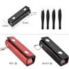 4Pcs Eyebrow Grooming Trimming Kit Ingrown Hair Removal Precision Stainless Steel Tweezers with Leather Case for Eyebrows view 2