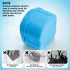 Dental Orthodontic Retainer Case Cleaning with Strainer Basket, Denture Bath Box Soaking Cup Mouthguard Storage Holder - Leak Proof and Lid Waterproof - Blue view 3